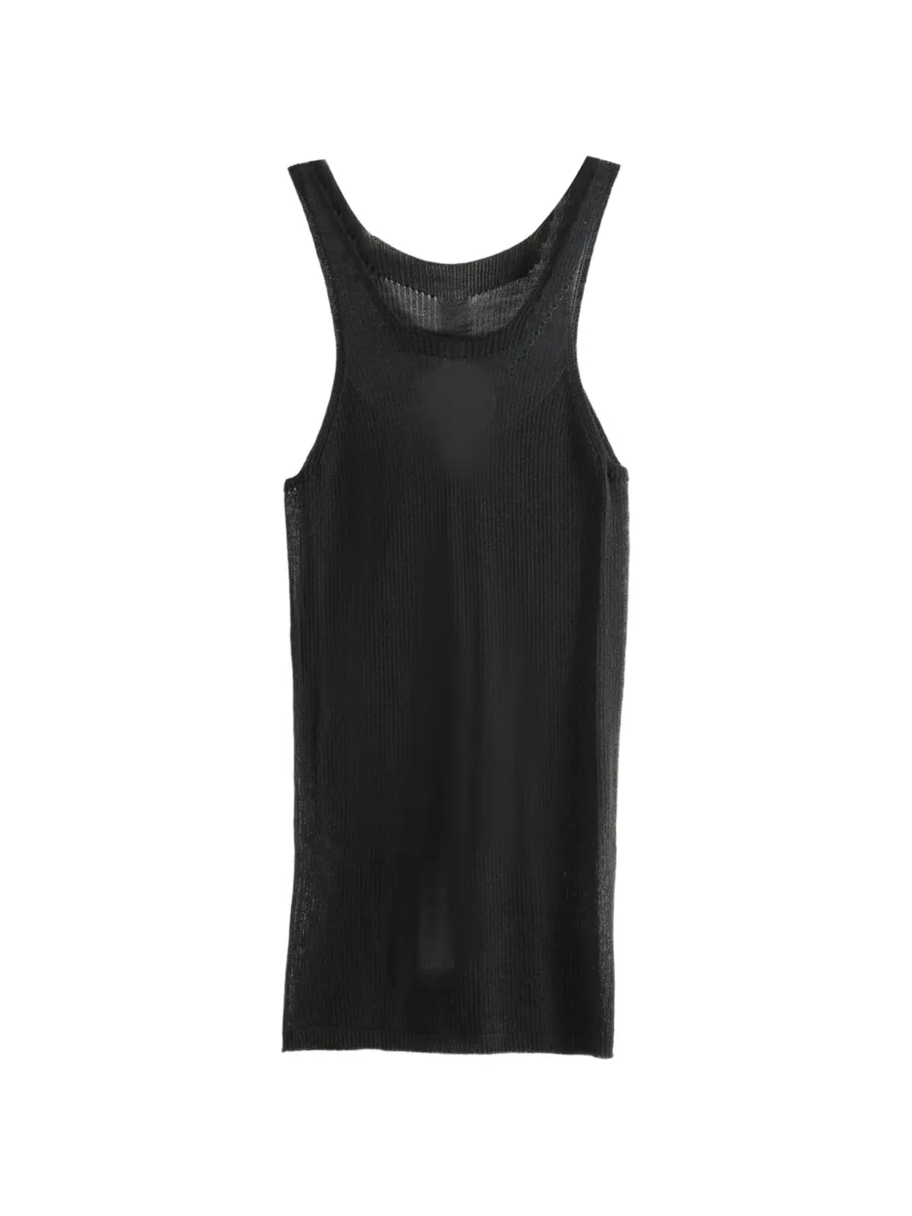 Rick Owens ribbed-knit tank top - Nero