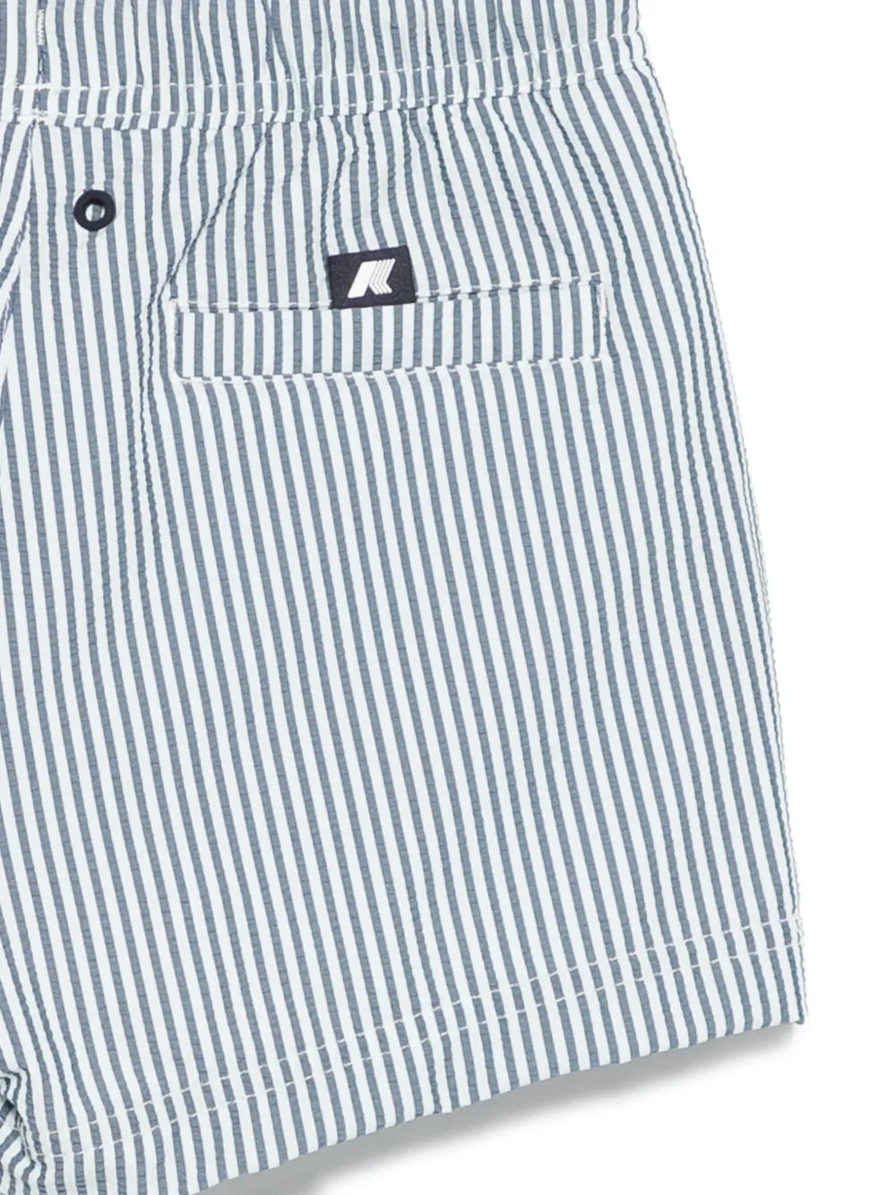  K Way Kids Striped Swim Shorts - Blue 