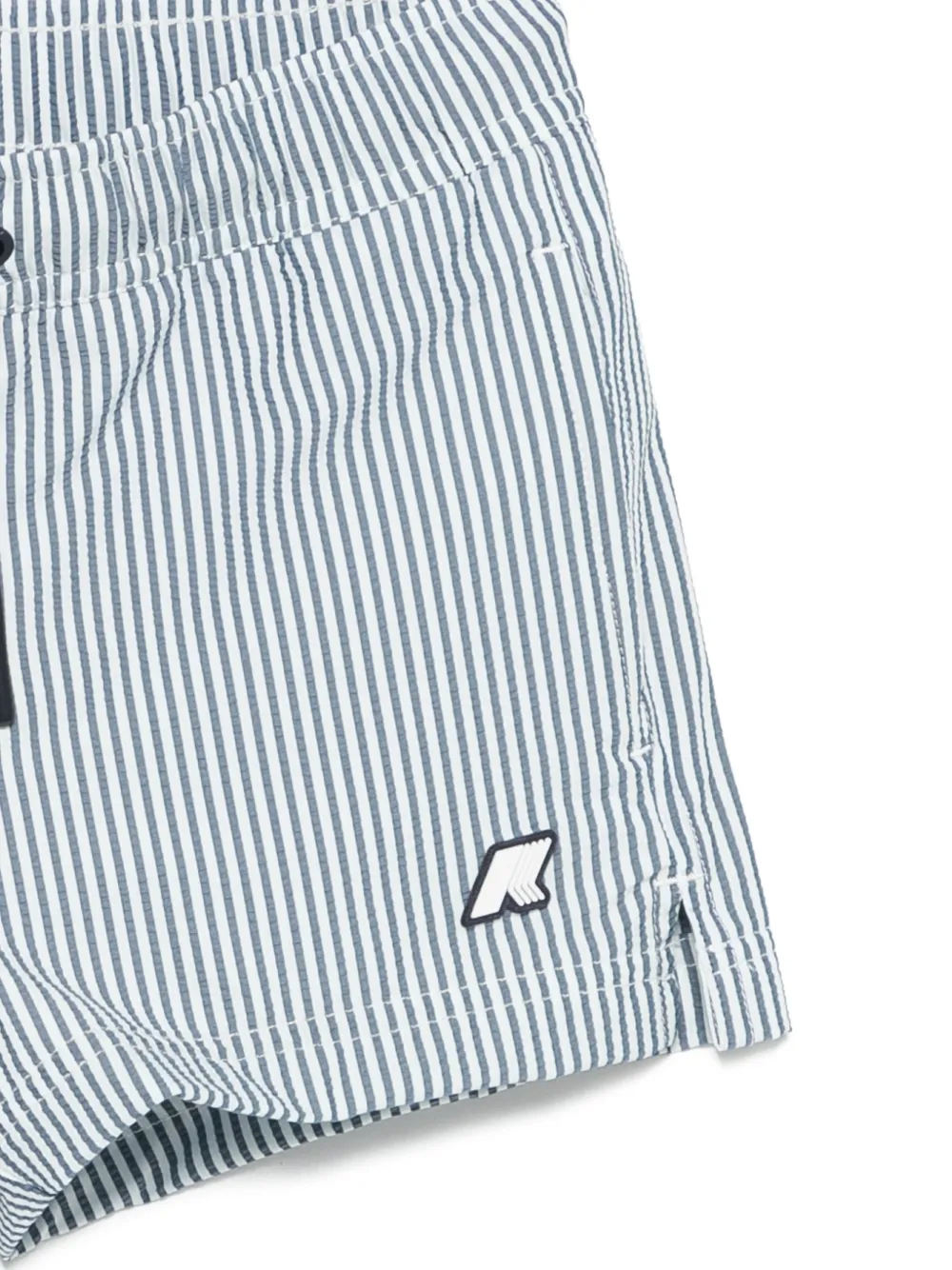  K Way Kids Striped Swim Shorts - Blue 