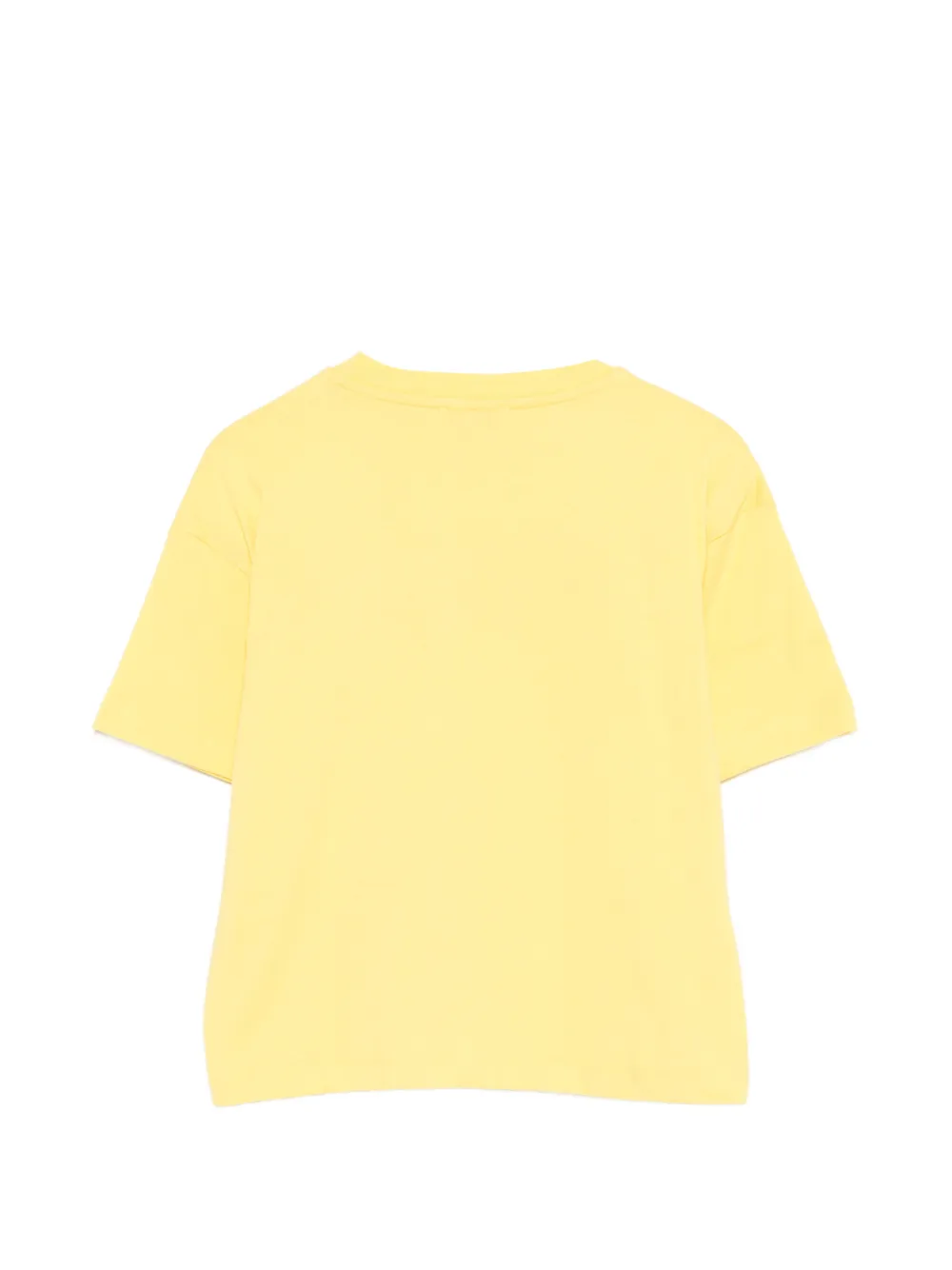 MSGM Kids T-shirt met pailletten logo Geel