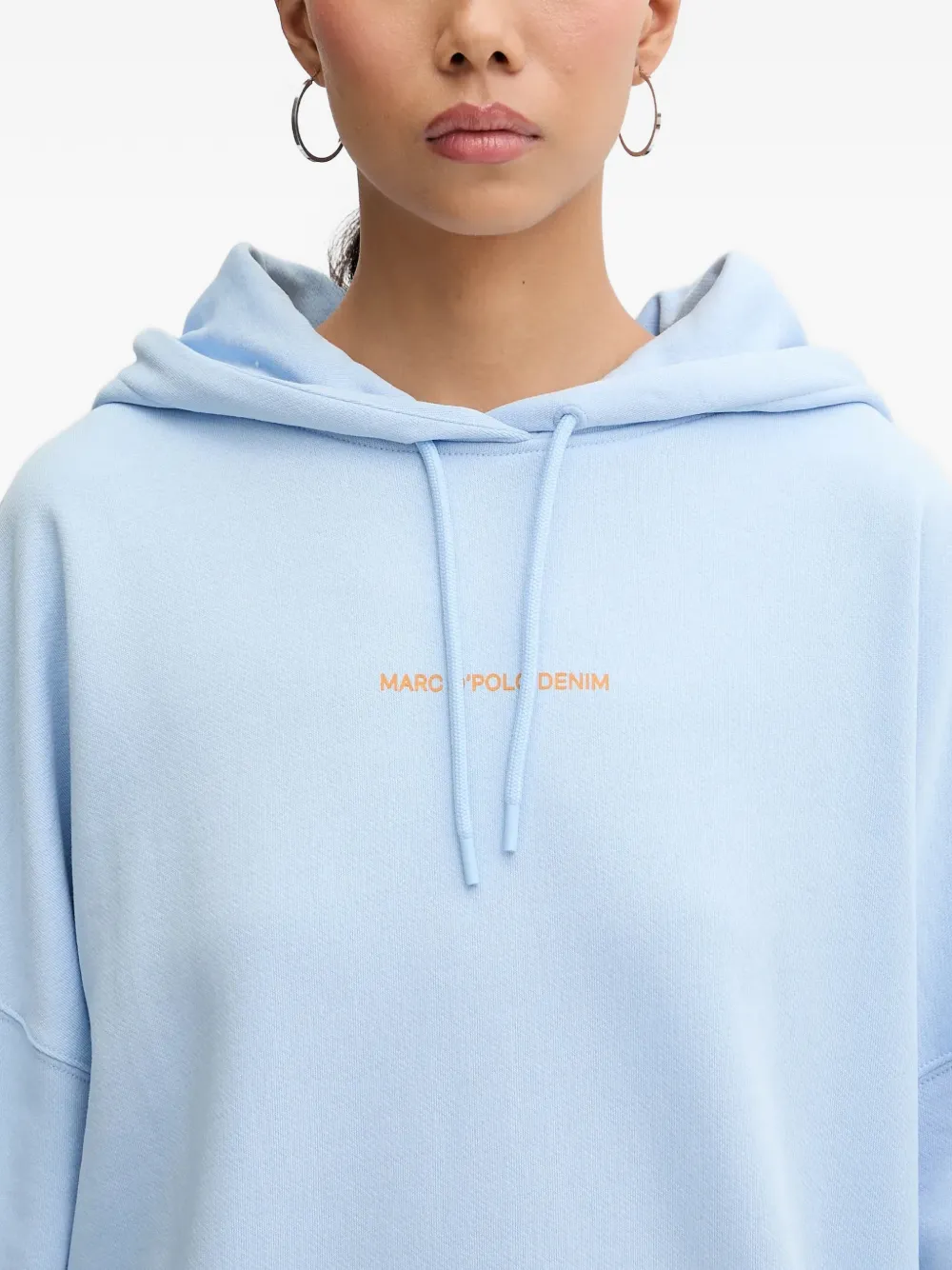 Marc O'Polo Hoodie met bloemenprint Blauw