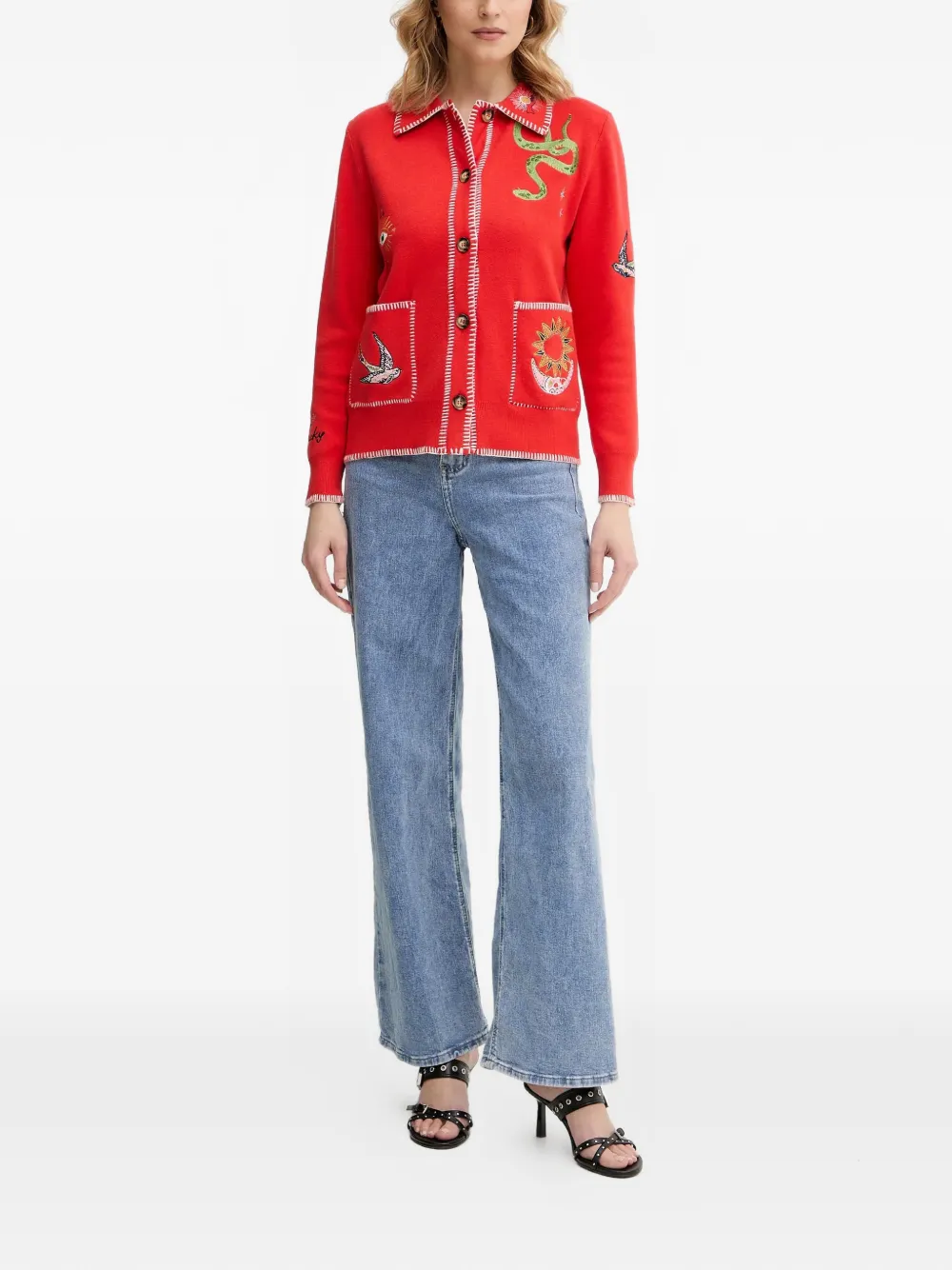  Never Fully Dressed Mystical Embroidered Cardigan 
