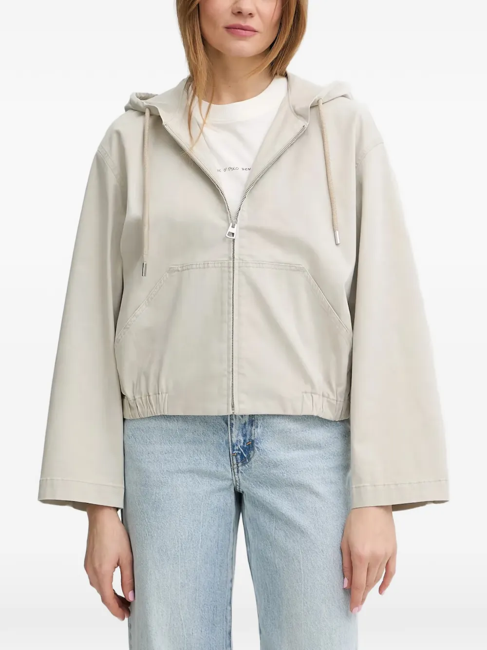 Marc O'Polo hooded zip-up jacket - Toni neutri