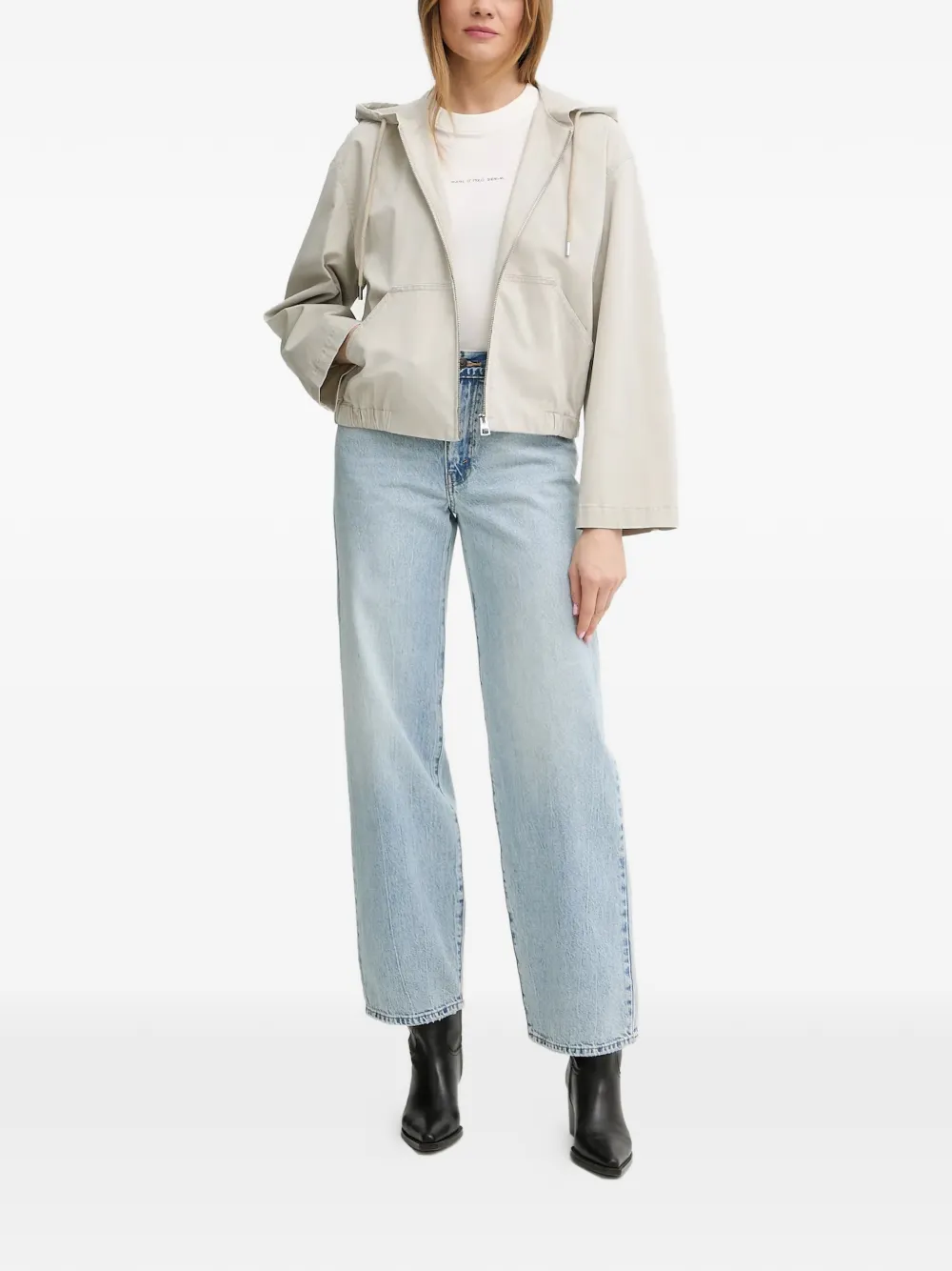 Marc O'Polo Jack met capuchon Beige