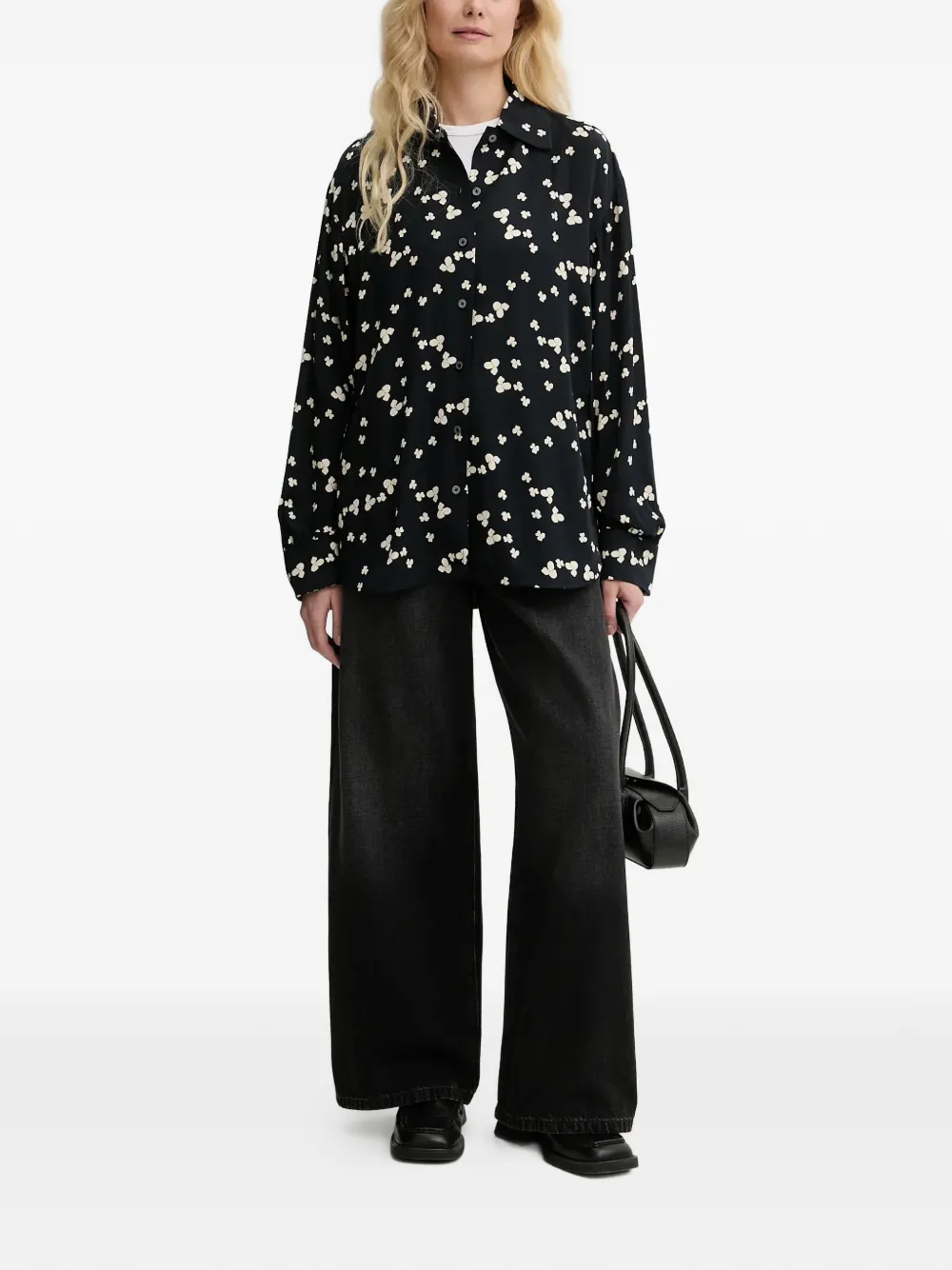  Marc O'polo Camisa Con Estampado Floral - Negro 