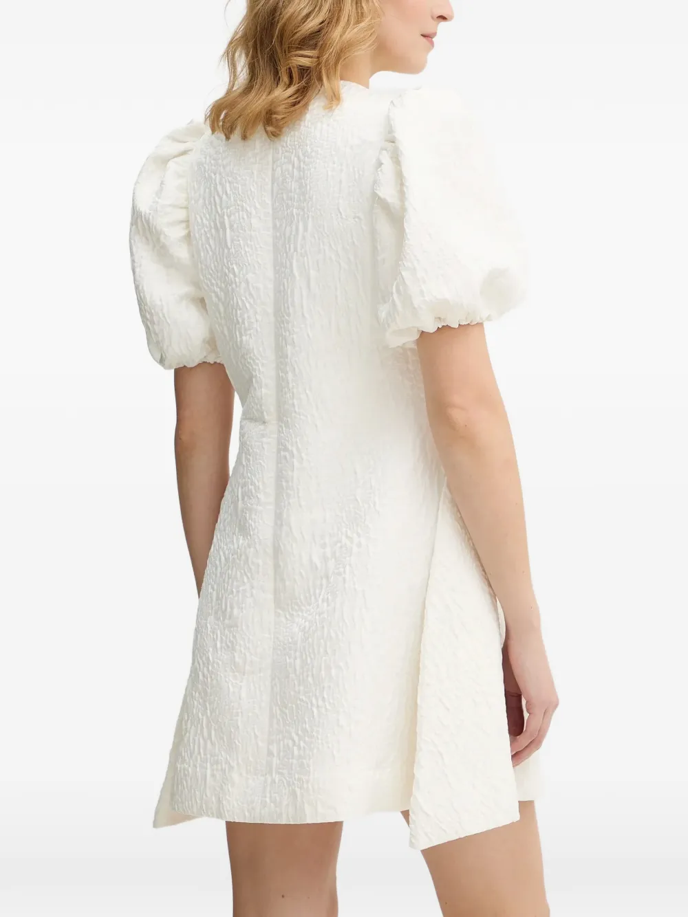 Stine Goya Mini-jurk met pofmouwen Wit