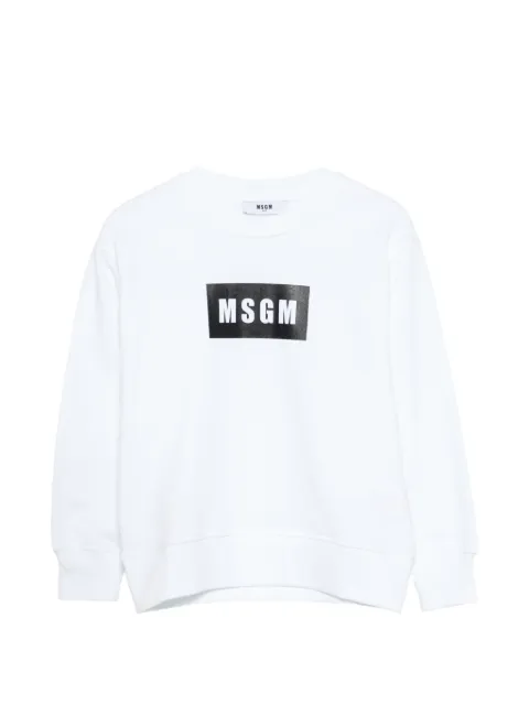 MSGM Kids Felpa con stampa logo