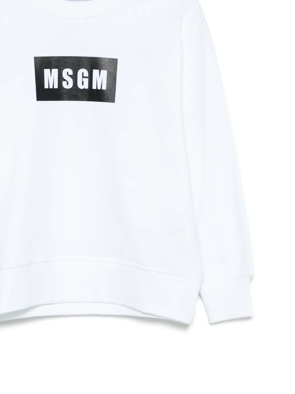 MSGM Kids Sweater met logoprint Wit