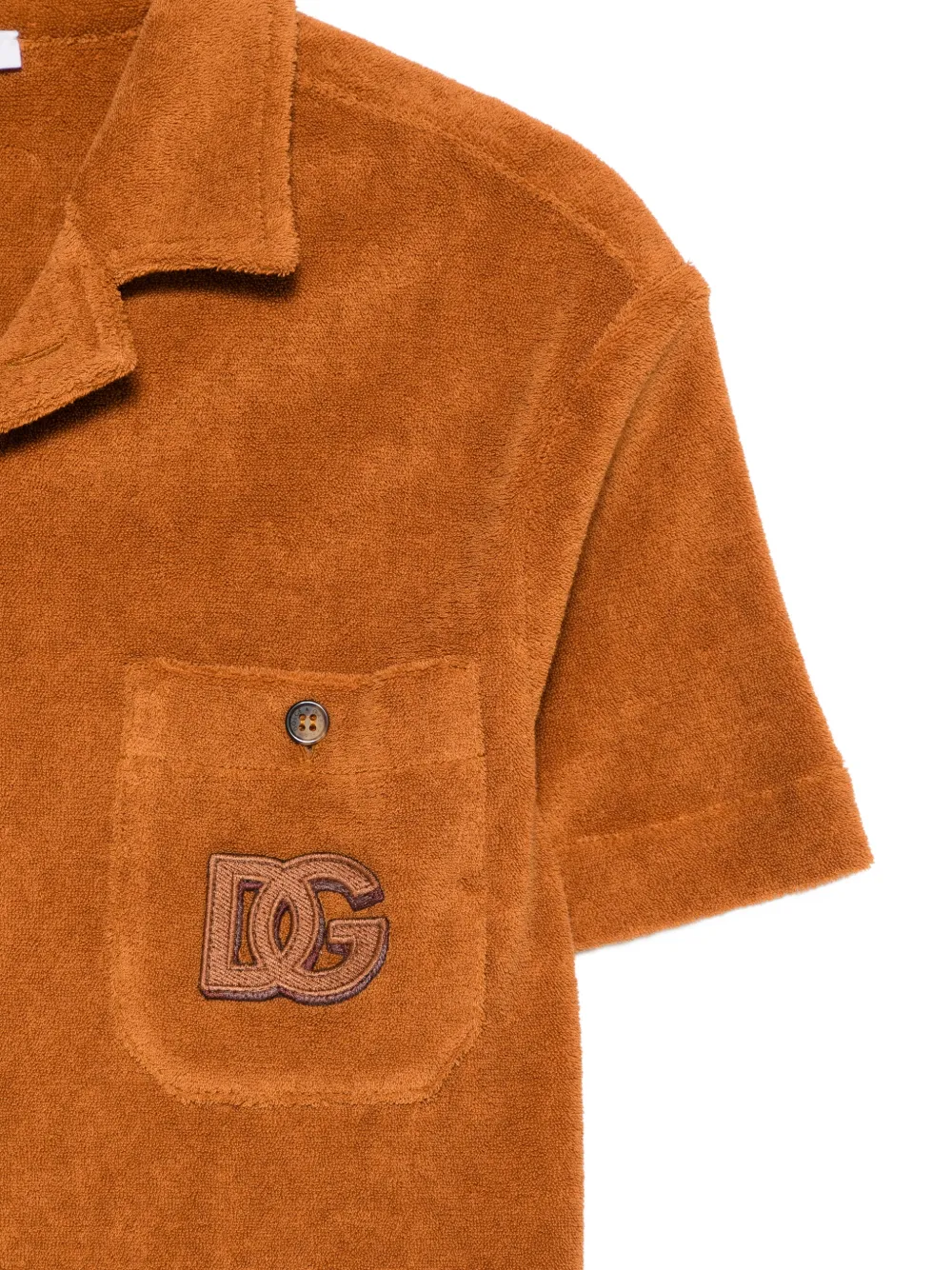 Dolce & Gabbana Kids T-shirt met borstzak Bruin