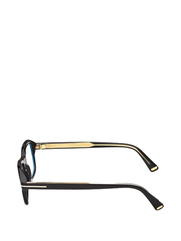 TOM FORD Eyewear スクエアメガネフレーム | ブラック | FARFETCH JP