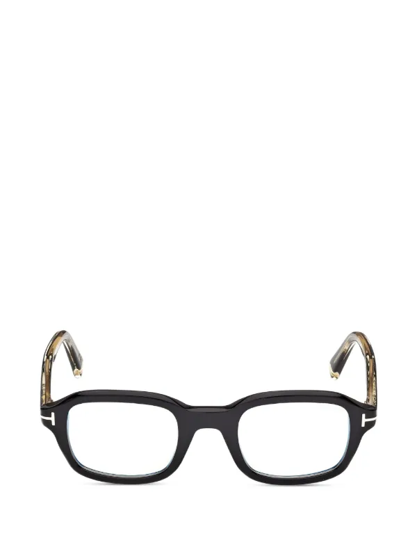 TOM FORD Eyewear スクエアメガネフレーム | ブラック | FARFETCH JP