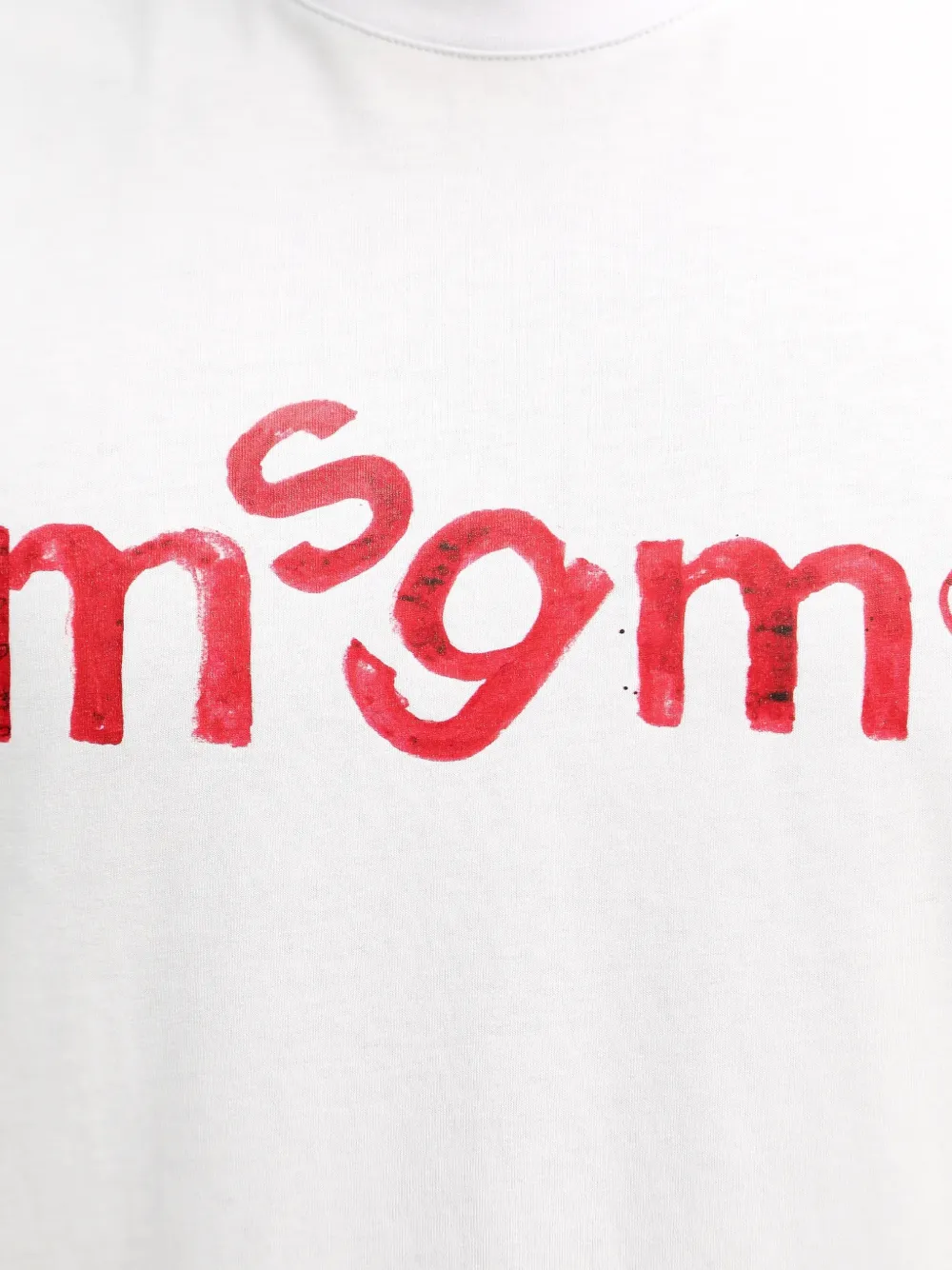 MSGM T-shirt met logoprint Wit