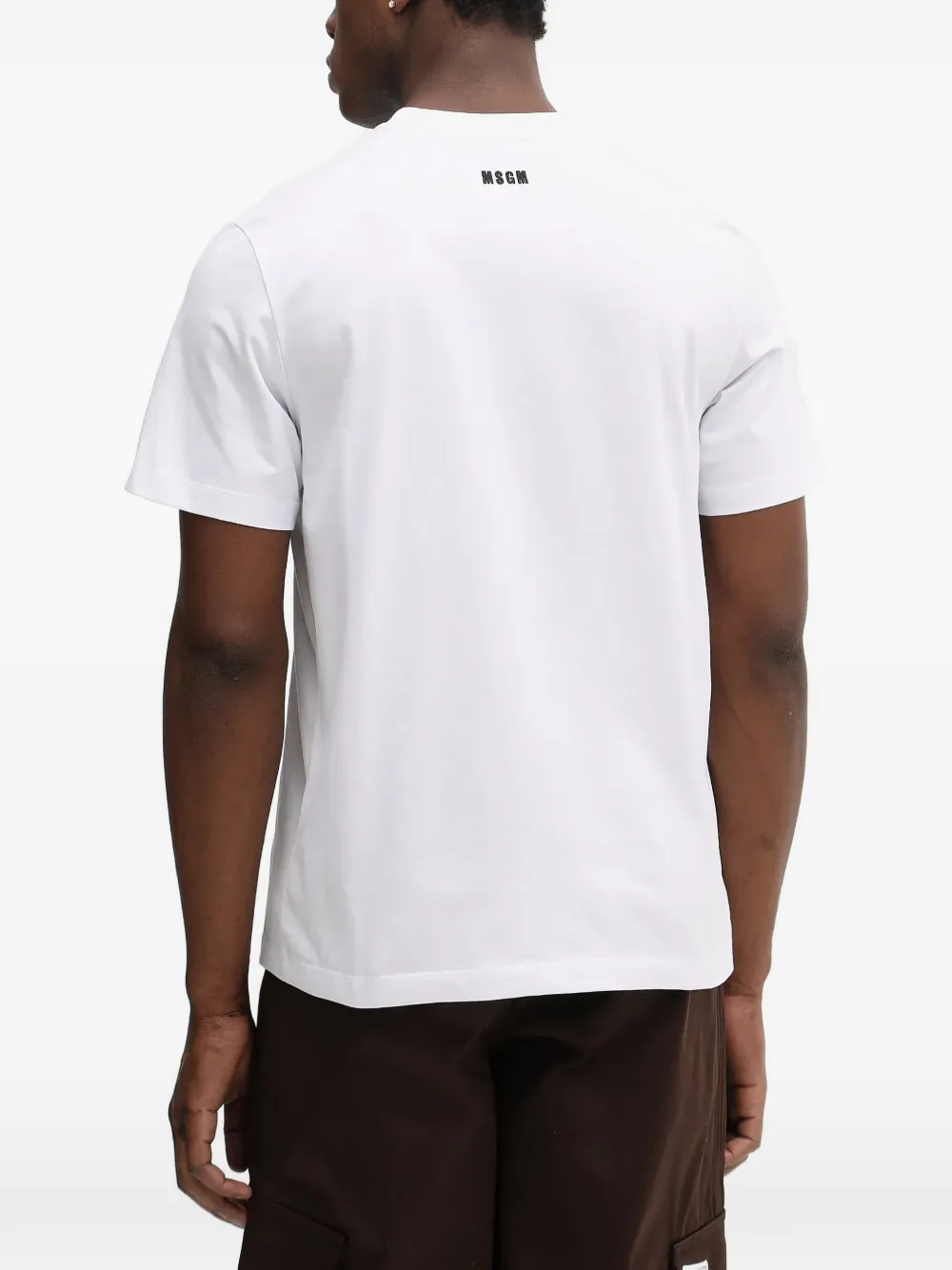 MSGM T-shirt met logoprint Wit