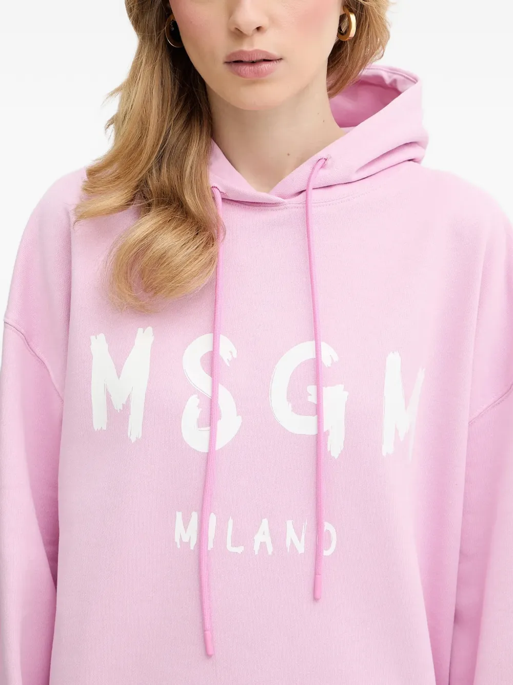 MSGM Hoodie met logodetail Roze