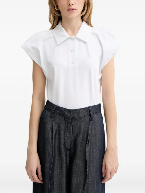 MSGM playera tipo polo con cuello de pico