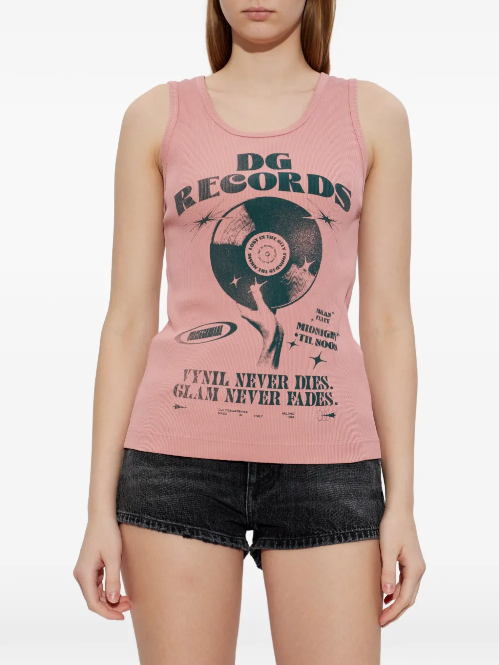 Dolce & Gabbana Tanktop met print Roze