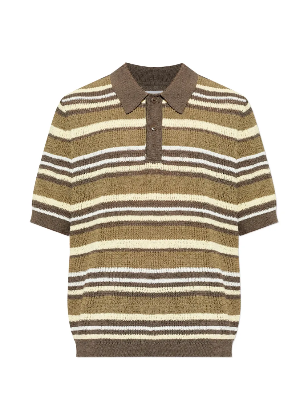 SAMSOE SAMSOE striped polo shirt - Verde