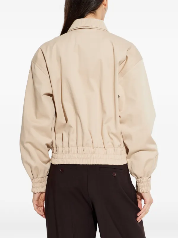 Lacoste ジップアップ ジャケット | ニュートラル | FARFETCH JP