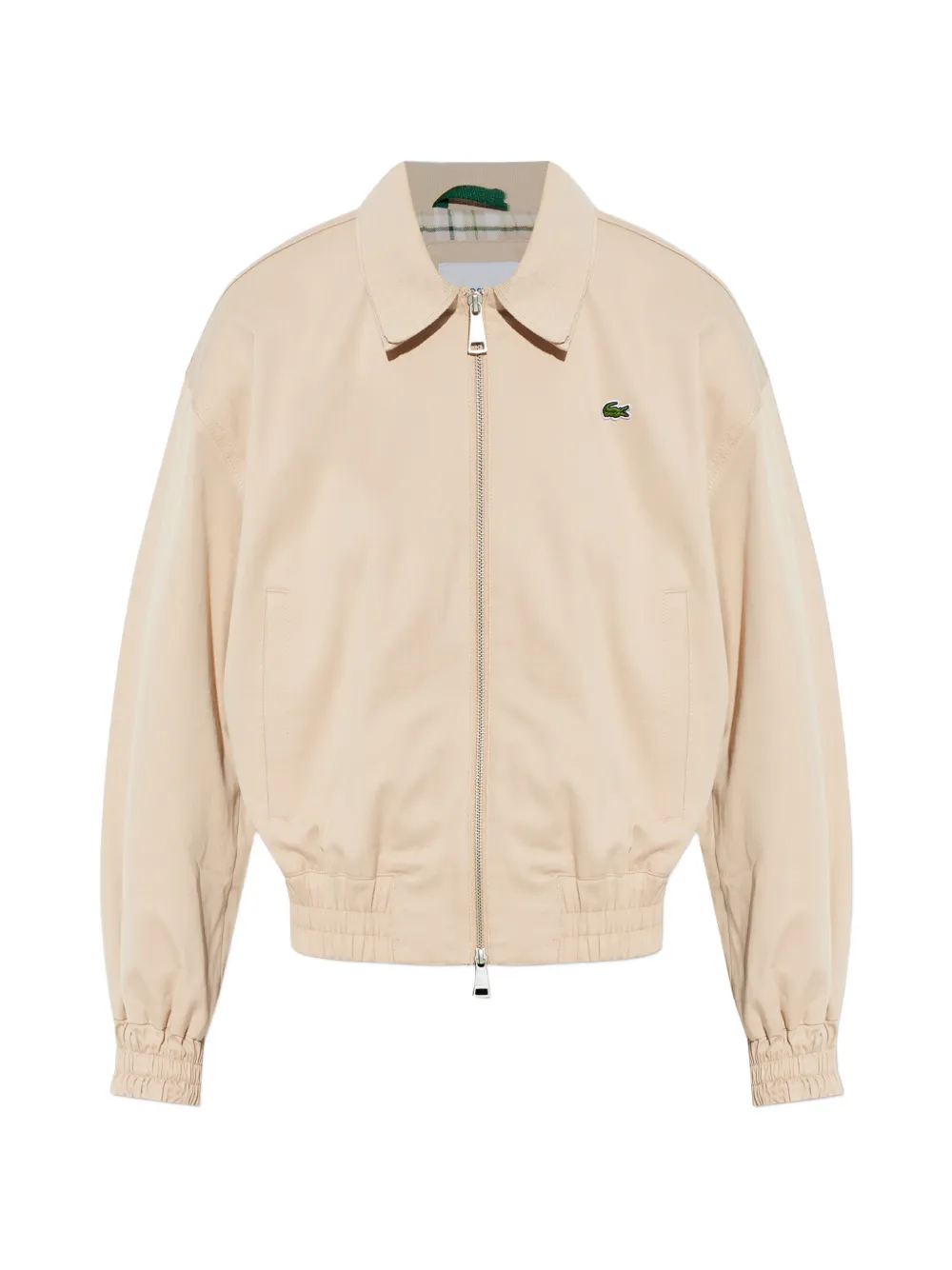 Lacoste collared zip jacket - Nude
