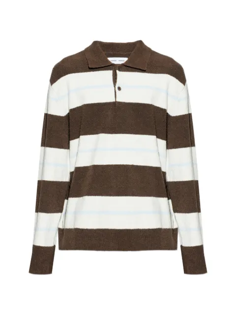 SAMSOE SAMSOE striped buttoned polo shirt