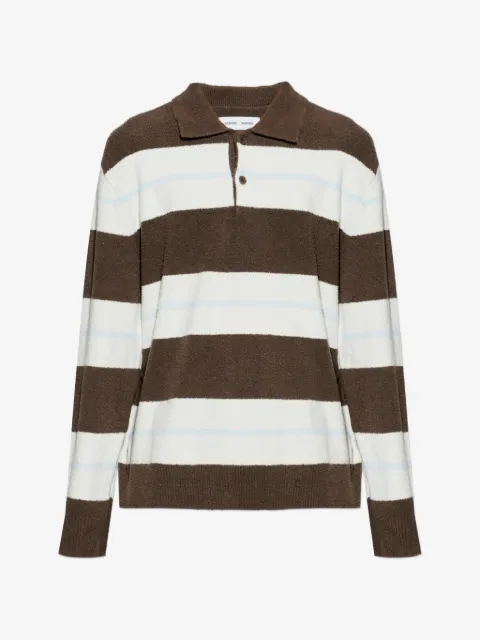 SAMSOE SAMSOE striped buttoned polo shirt