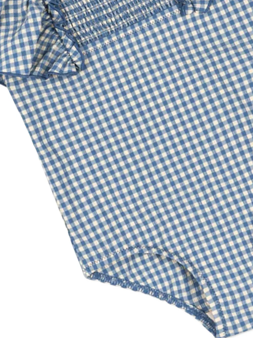 Ruffled Check-Pattern Swimsuit