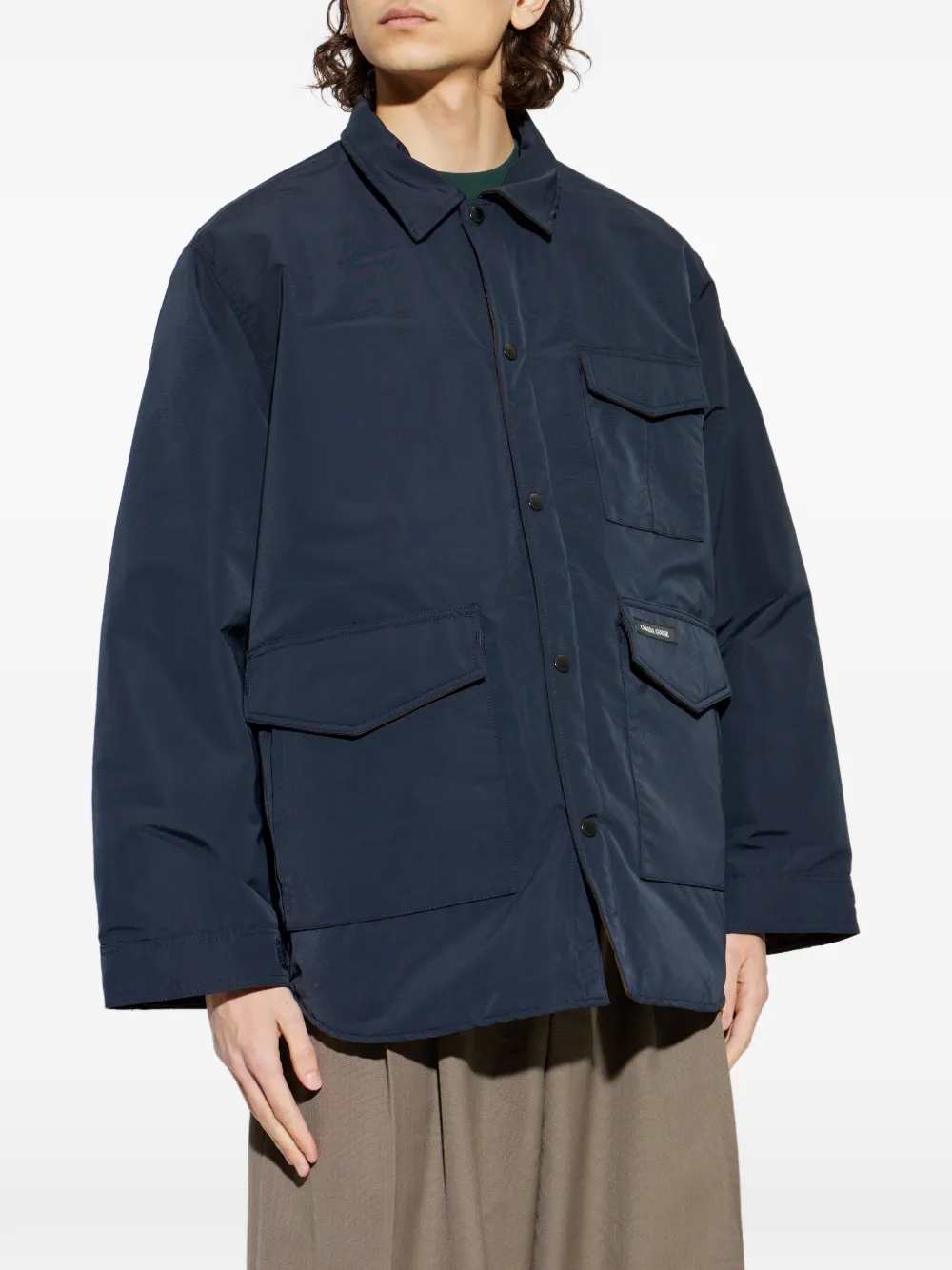  Canada Goose Long-sleeve Shirt Jacket - Blue 