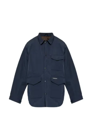 Stone Island virgin-wool Shirt Jacket | Blue | FARFETCH NZ