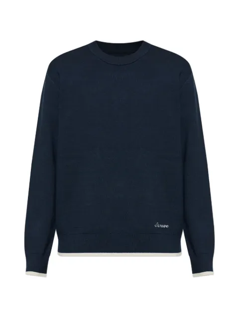 SAMSOE SAMSOE crewneck logo sweater