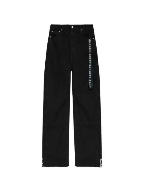 44 LABEL GROUP logo-trim trousers