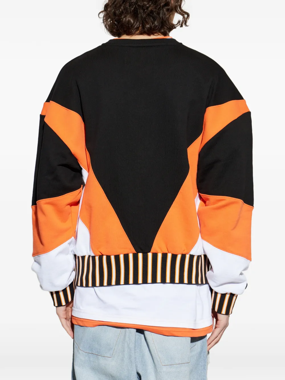 Striped Graphic-Print Sweatshirt