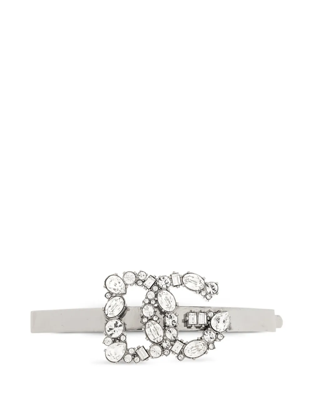 Dolce & Gabbana logo-embellished hair clip - Argento