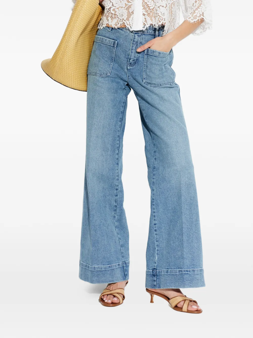 Michael Michael Kors Flared Jeans In Blue
