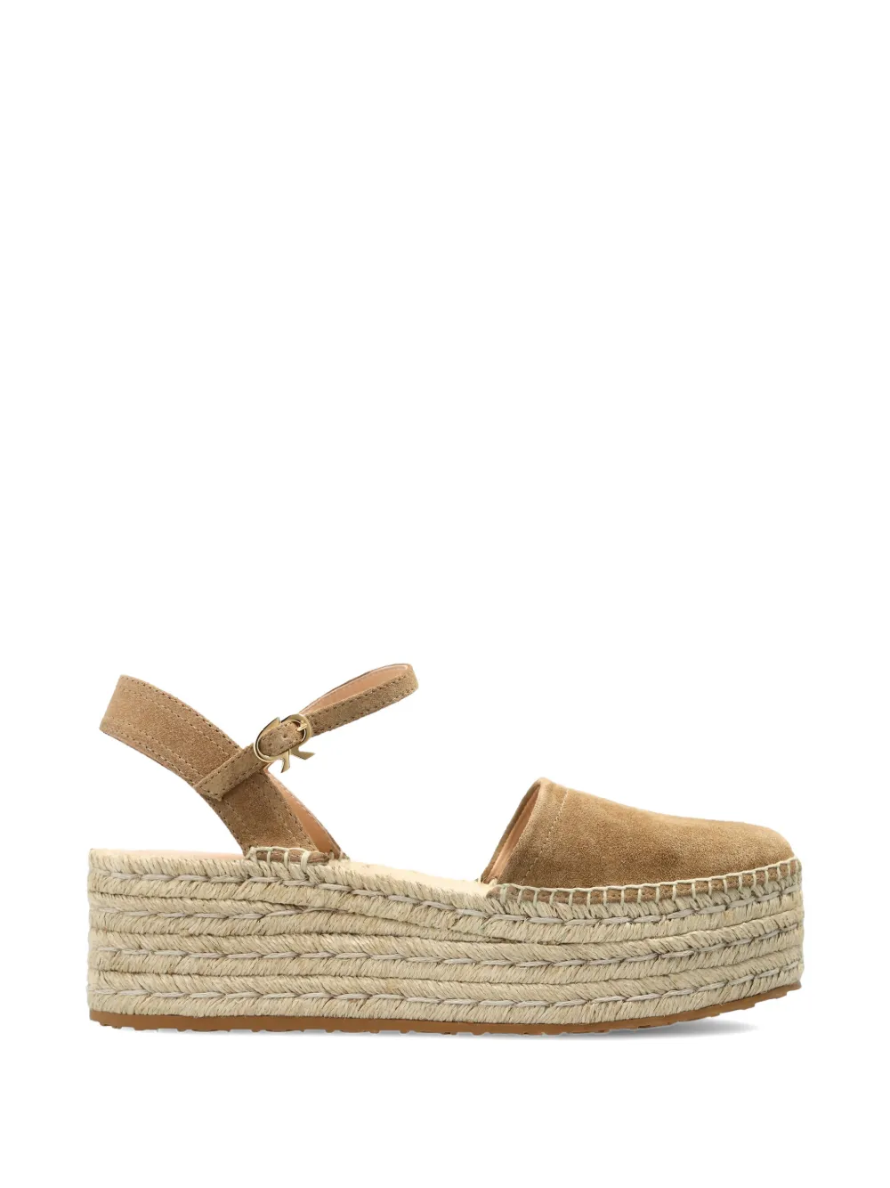 Gianvito Rossi round-toe platform espadrille Beige