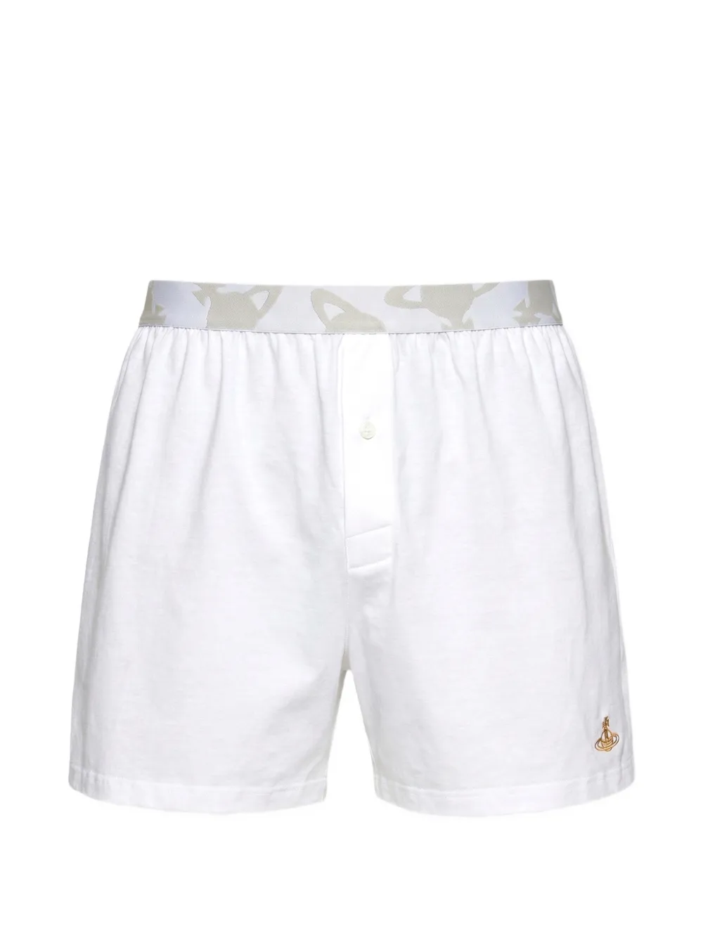 Vivienne Westwood Orb-embroidered boxers - Bianco