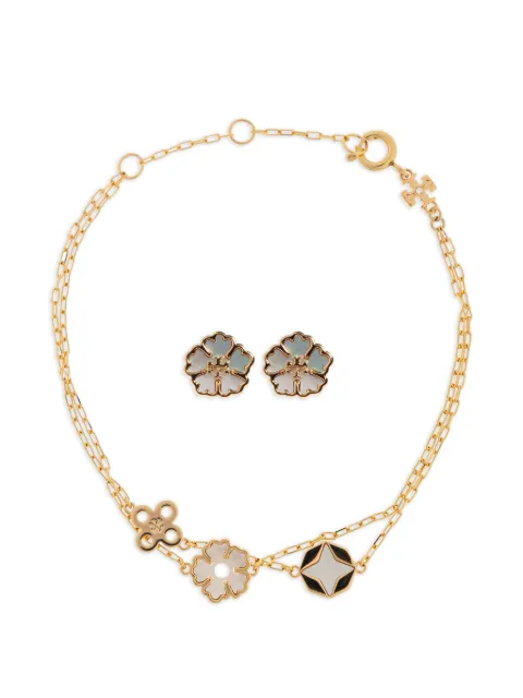 Tory Burch Forget Me Not oorbellen en armband set