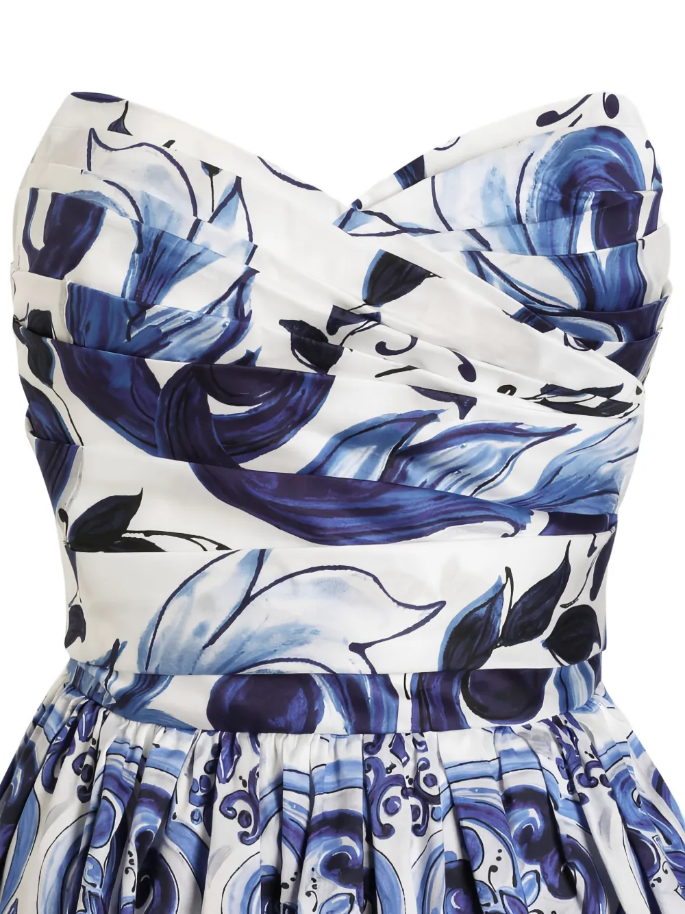 Dolce & Gabbana Mouwloze midi-jurk Blauw