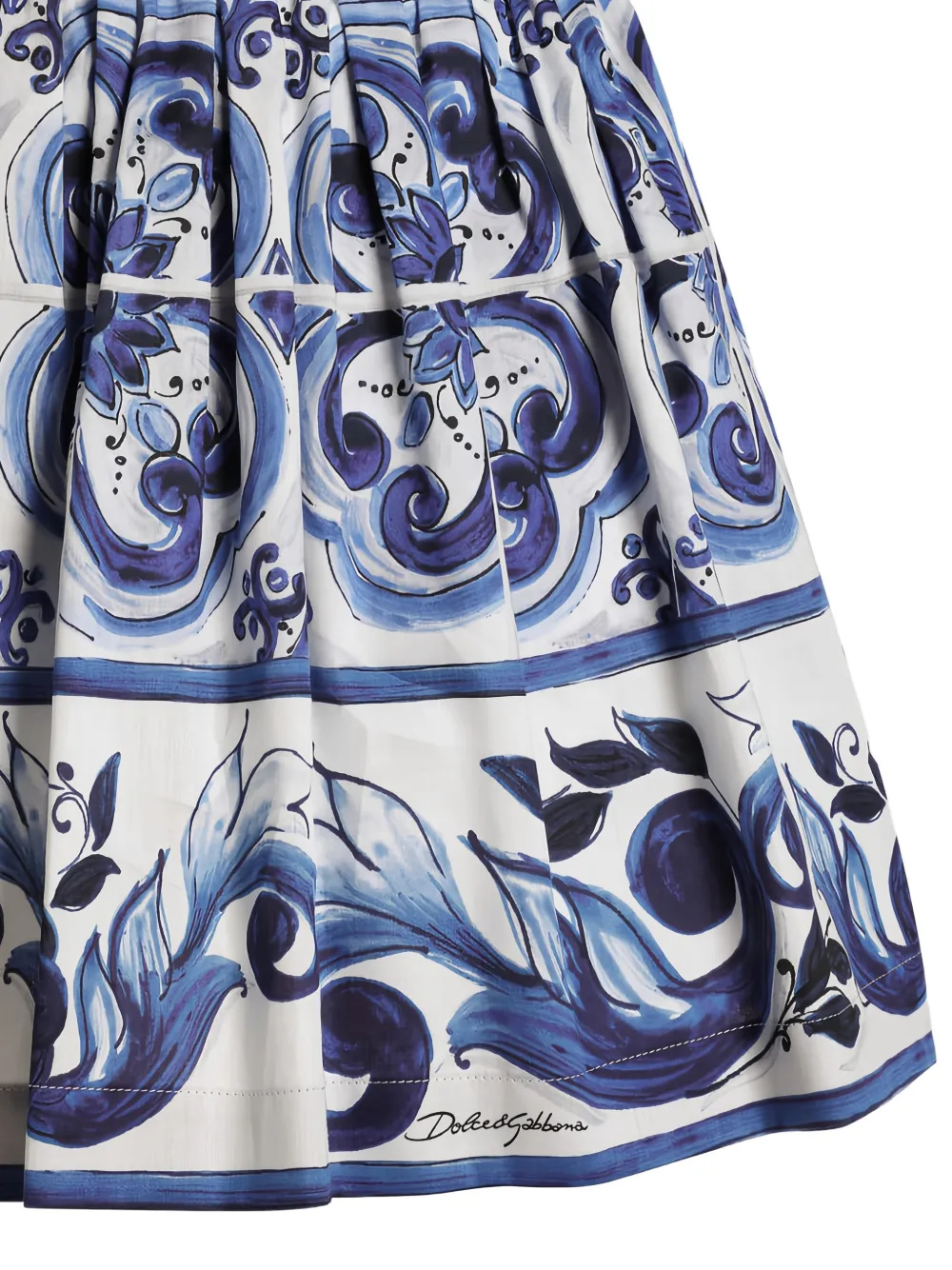 Dolce & Gabbana Mouwloze midi-jurk Blauw