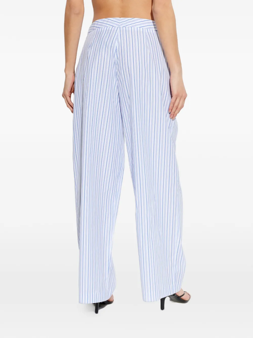  Rag & Bone Striped-pleated Trousers - White 
