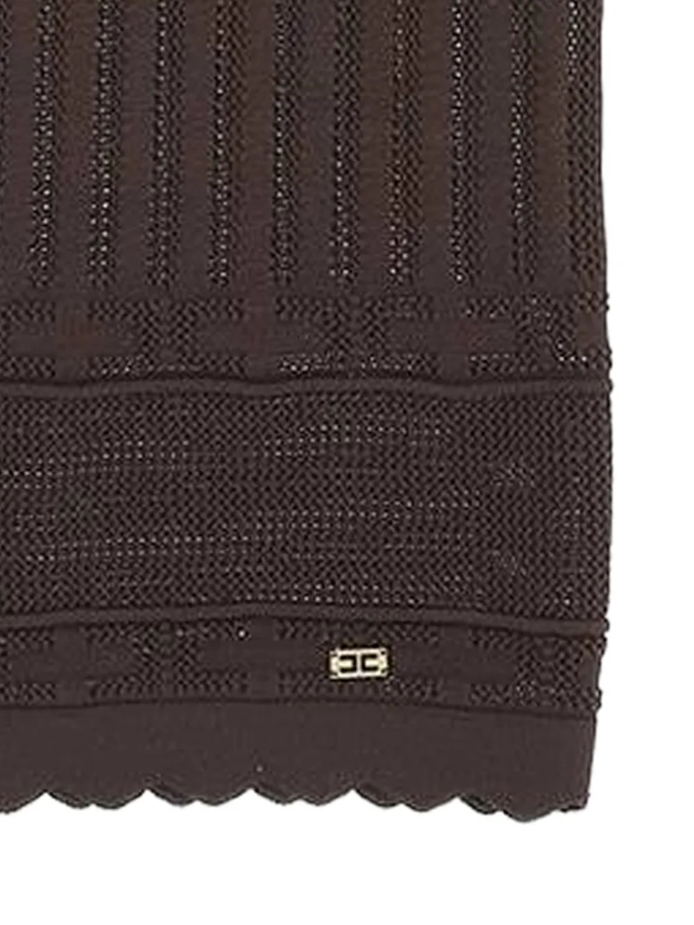 Elisabetta Franchi La Mia Bambina Gebreide rok Bruin