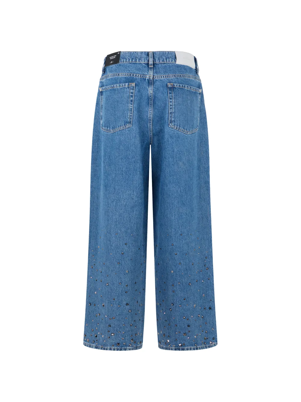  7 For All Mankind Embellished Jeans - Blue 