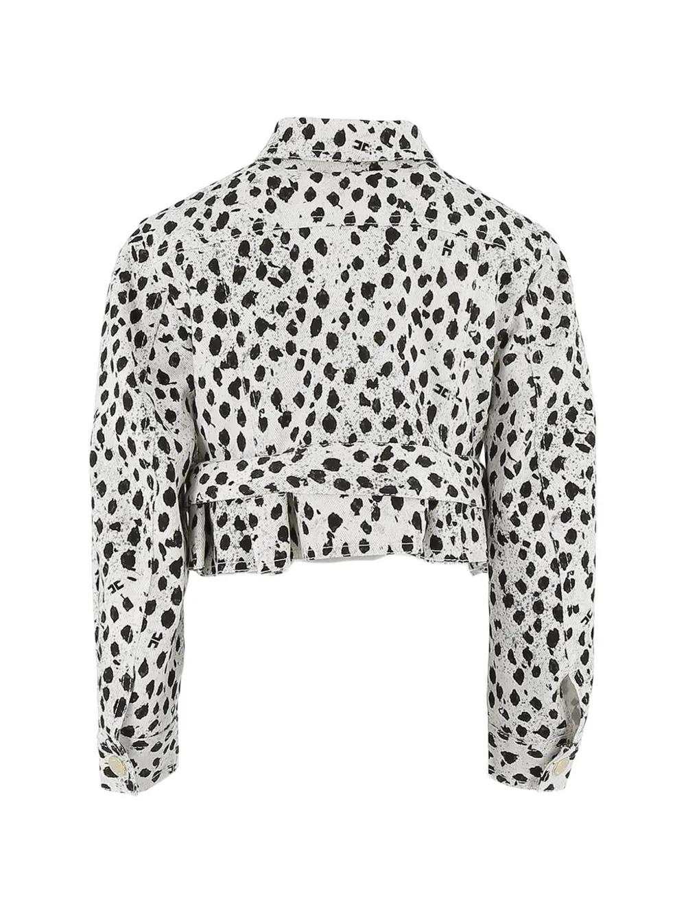 Elisabetta Franchi La Mia Bambina Jack met knopen en stippen Wit