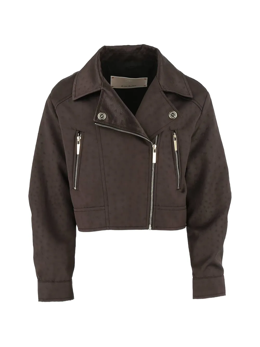 Elisabetta Franchi La Mia Bambina patterned jacket - Marrone