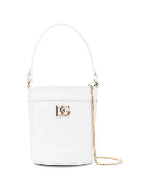 Dolce & Gabbana Kids logo chain bucket bag