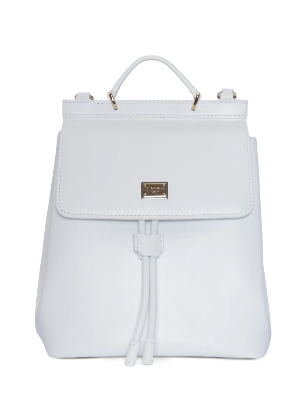 Dolce & Gabbana Kids logo chain bucket bag - Bianco
