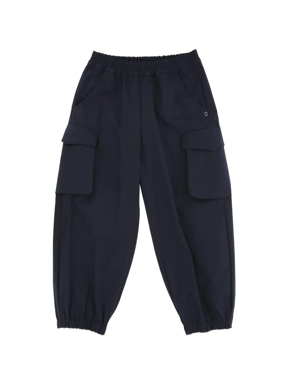 DONDUP KIDS logo-appliqué cargo trousers - Blu