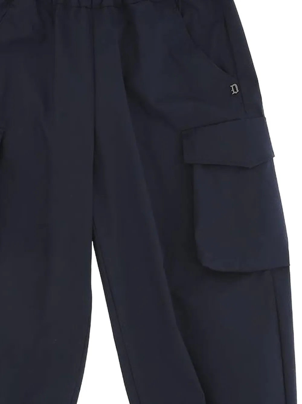 Dondup Kids Logo-appliqué Cargo Trousers - Blue 