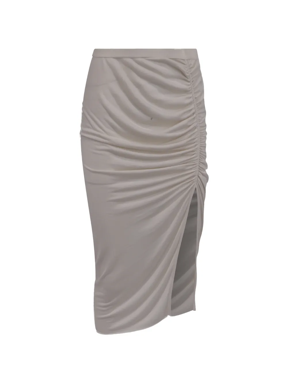 Rick Owens Vintage Lilies ruched midi skirt - Bianco