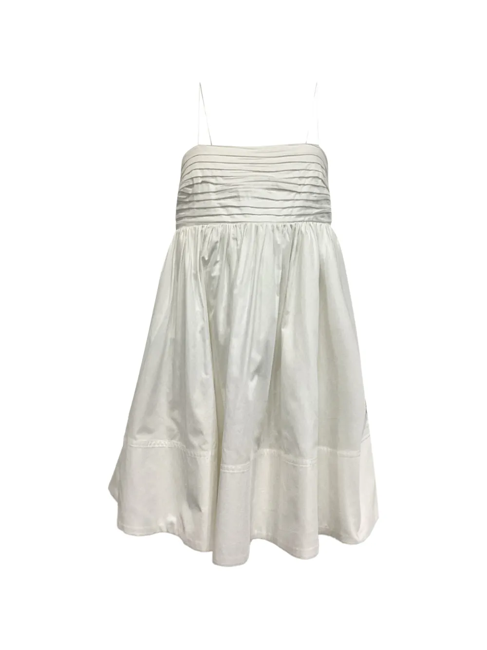 Aje pleated flared dress - Bianco