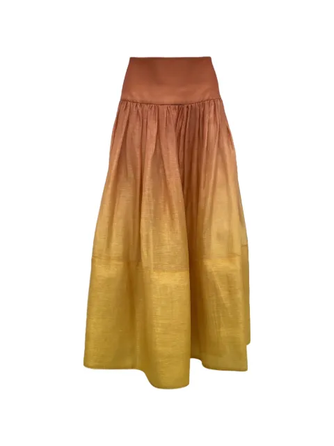 ZIMMERMANN Postcard ombré-effect skirt